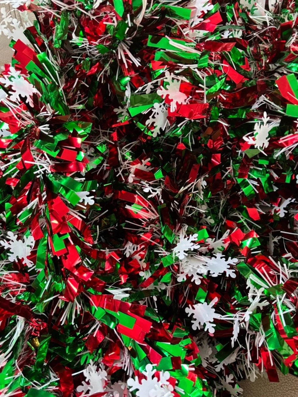 Yuxung 49.2 Ft Christmas Tinsel Garland Metallic Garland